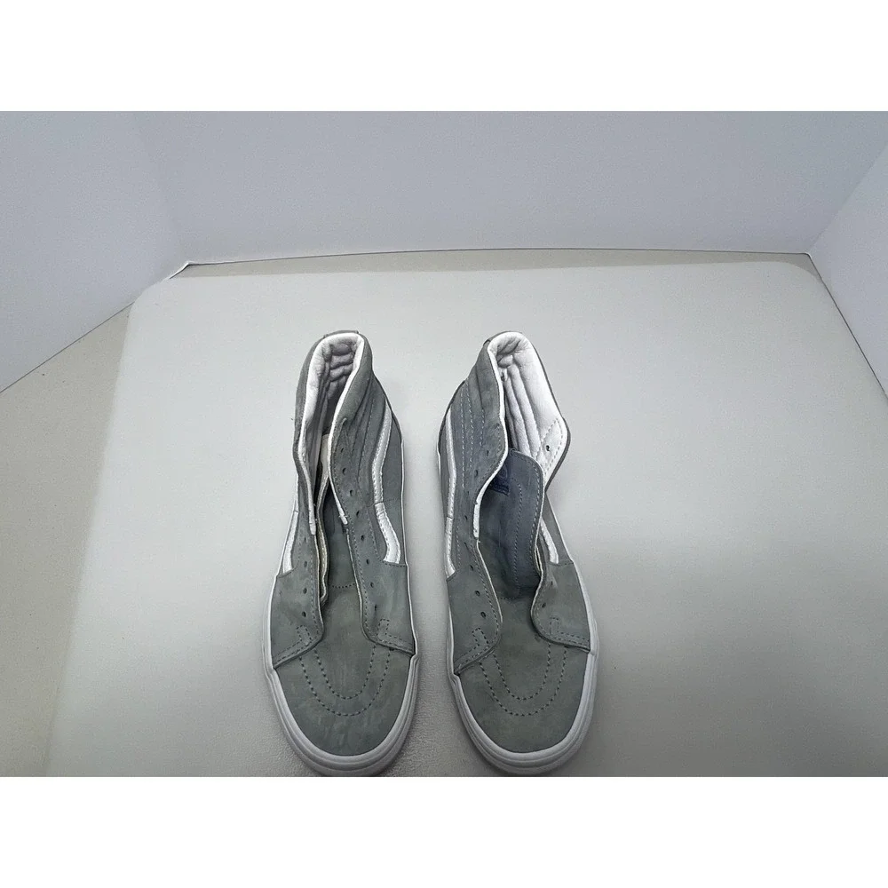 Vans‎ Sk8-Hi Shoes Mens 5.5 Women 7 Gray Suede High Top Skateboarding Sneakers